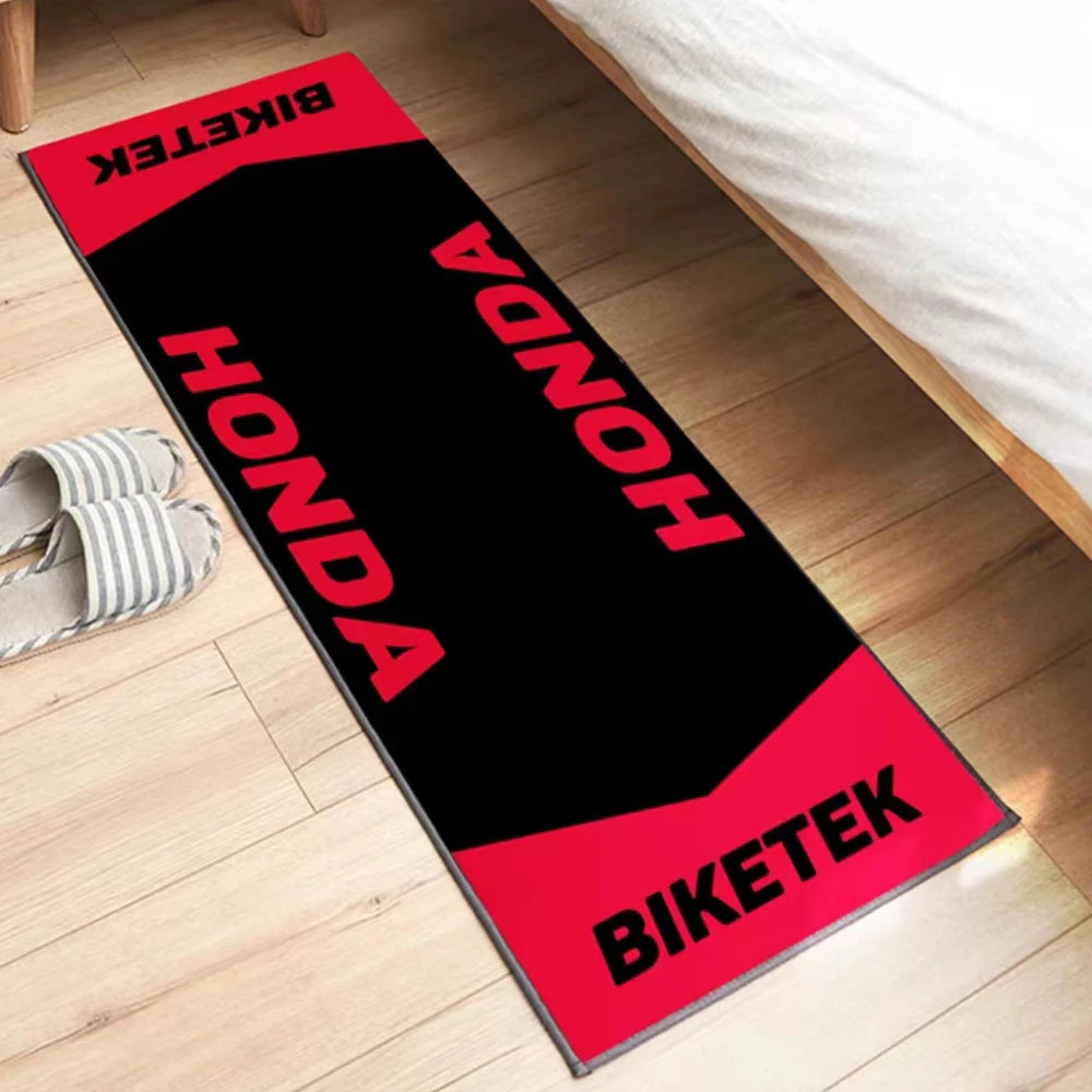 Racing Motorcycle Floor Mat Non-Slip Washable Garage Show Carpet for Motocross