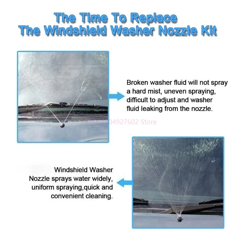 Car Windshield Washer Nozzle Sprayer Kit (2 Pack) - image 2