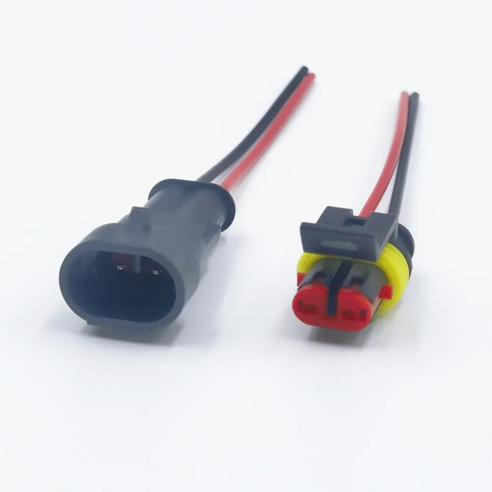 Sealed Automotive Wire Connectors, 1 to 4 Pin, Pre-Wired