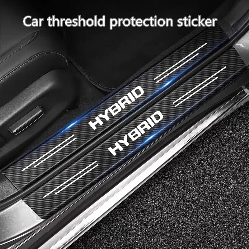 Carbon Fiber Door Threshold Sticker for Toyota – Scratch Protection