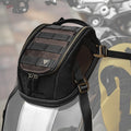 Magnetic Motorcycle Tank Bag Expandable Waterproof Retro Leather Motorbike Fuel Tank Pack Touring Travel