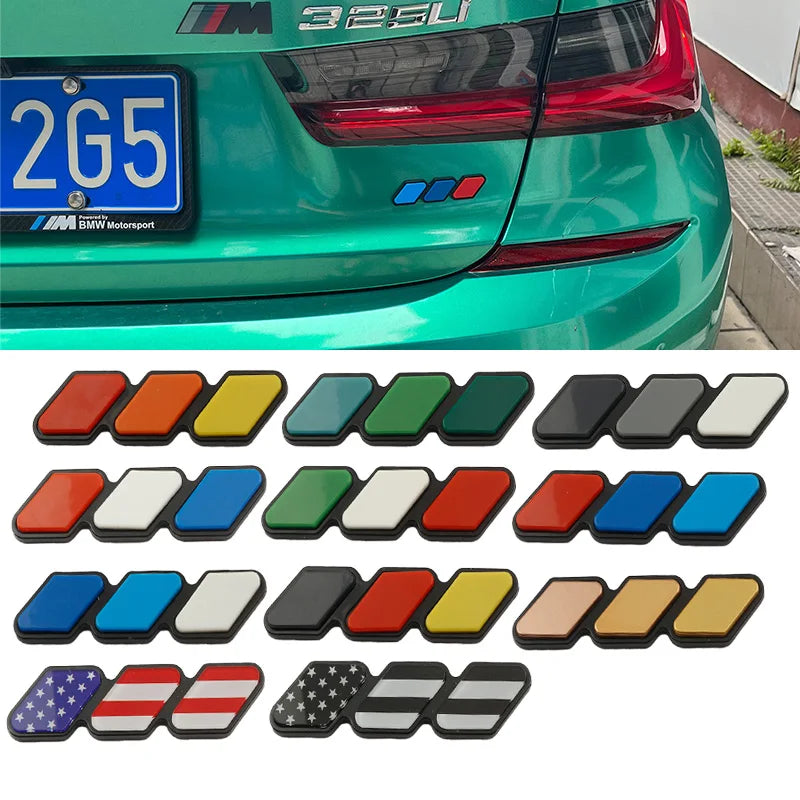 3D Tri-Color Stripe Car Sticker for Toyota Tacoma, 4Runner, Tundra