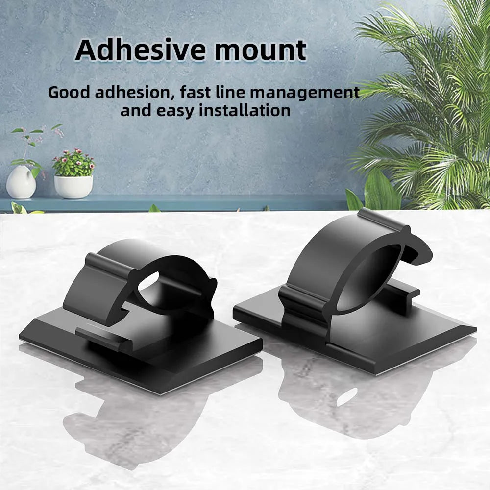 30-Piece Desktop Cable Organizer Clips