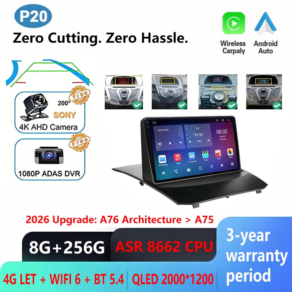 Ford Fiesta 2009-2017 Android Car Radio with CarPlay & GPS - image 18