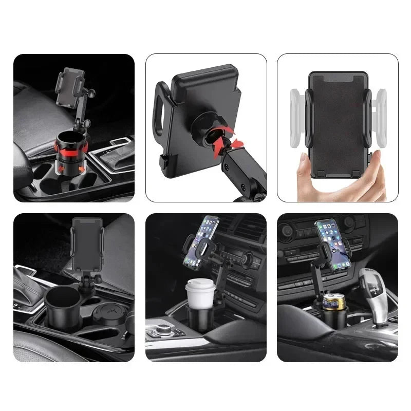 Car Cup Holder Mount Expander 360 Rotation Car Phone Holder for Smartphone Auto Interior Accessories