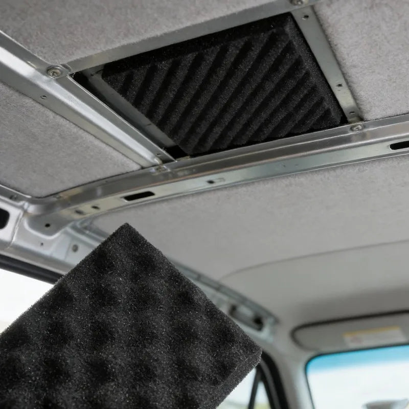 Self adhesive car sound insulation foam, hood and panel noise deadening mat