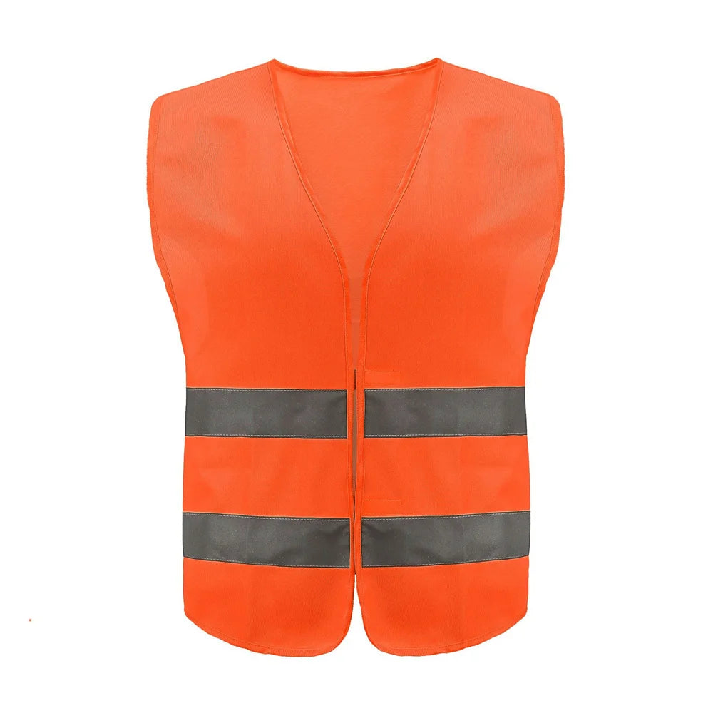 Car Emergency Reflective Strip Vest, Fluorescent Green Orange Safety Vest