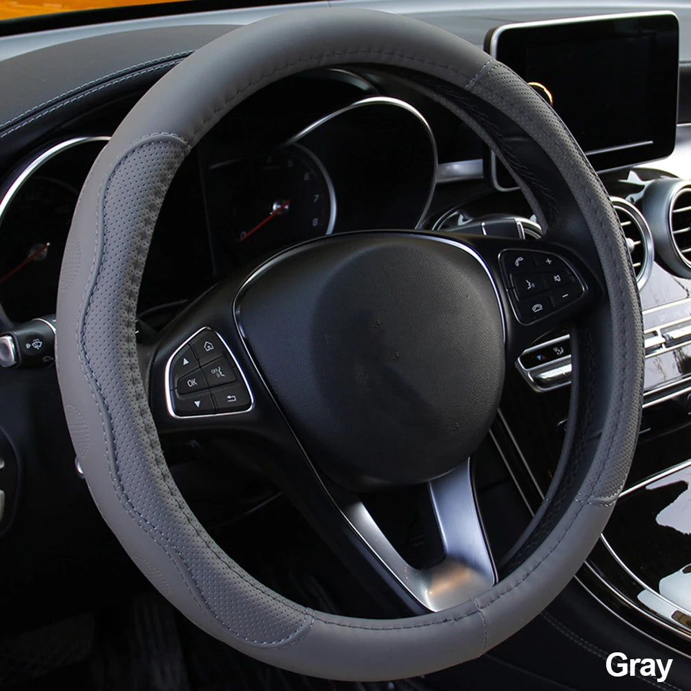 Comfortable Braided Steering Wheel Cover for Cars - 10 Colors - image 18