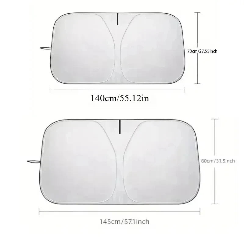 Auto Folding Sun Shade Windshield Visor Cover Car Front Window Sunshade UV Protection Summer Styling Accessories