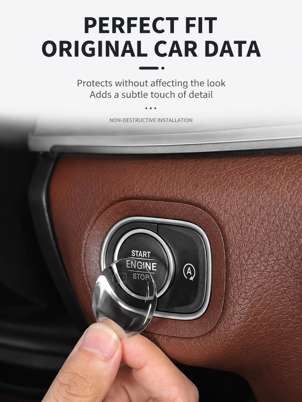 Crystal Clear Protective Sticker for Car Start Stop Button - view 8