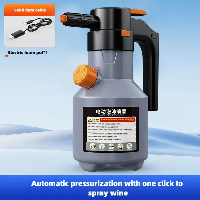 2L Handheld Electric Foam Sprayer, Motorized Snow Foam Cannon for Car Wash