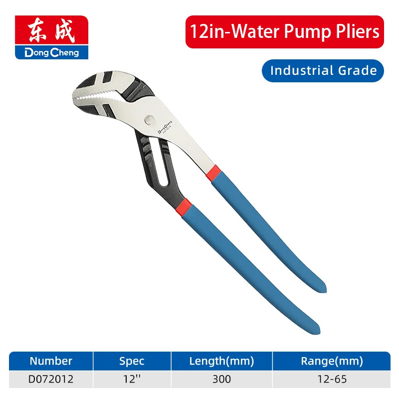 Water Pump Pliers Quick-Release Plumbing Pliers Pipe Wrench Adjustable Water Pipe Clamp Pliers Household Hand Tools Multi-functi