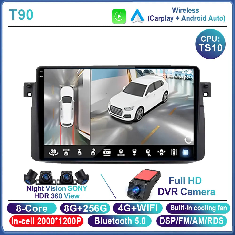 For BMW E46 M3 X5 1998-2006 Android Car Stereo 9" Touchscreen - image 10
