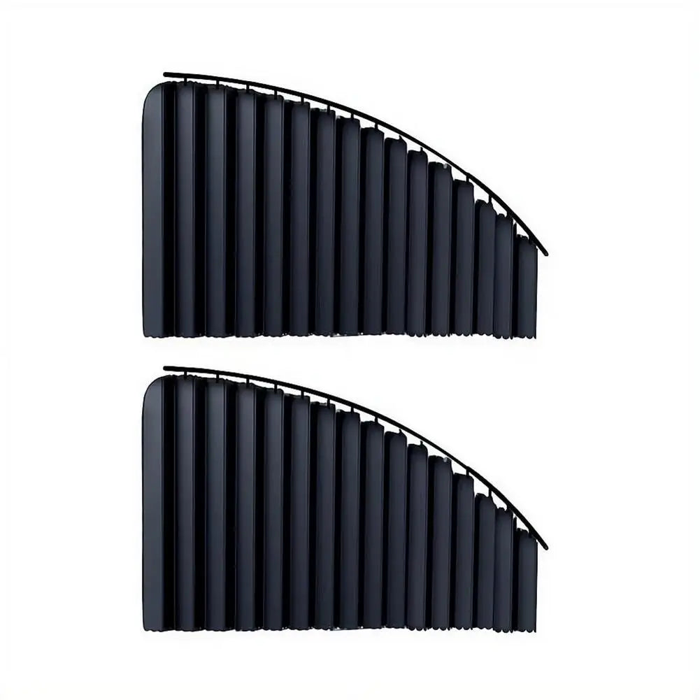 Car Side Window Pleated Sun Shades with Slide Track