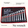 14-Pocket Tool Organizer Roll. Durable Wrench Storage Bag with Portable Handle. Perfect for Garage & Workshop Organization.