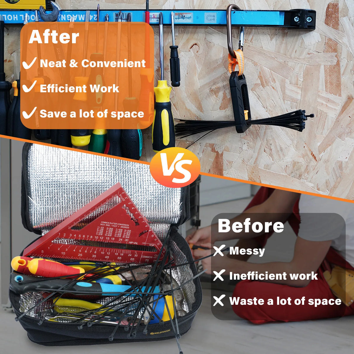 Reusable Zip Tie Holder Organizer Band