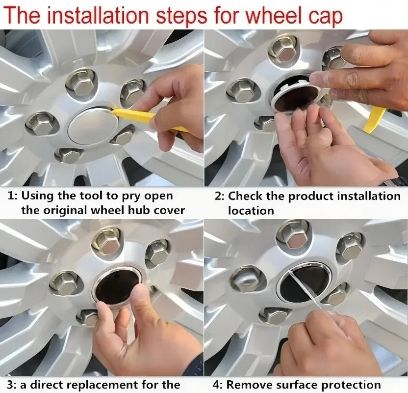 JDM RAYS Wheel Center Caps, 60mm 4-Pack - image 6