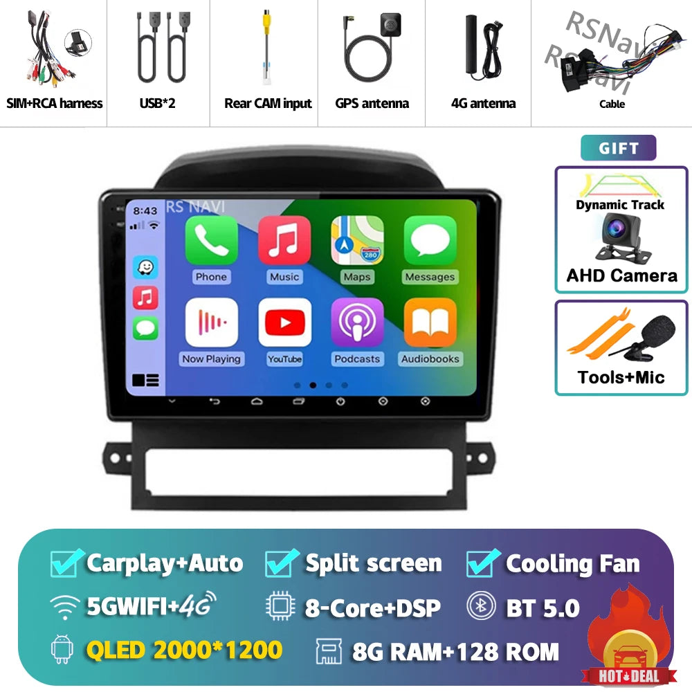 9 Inch Android CarPlay Radio for Chevrolet Captiva 2008-2012 - image 28