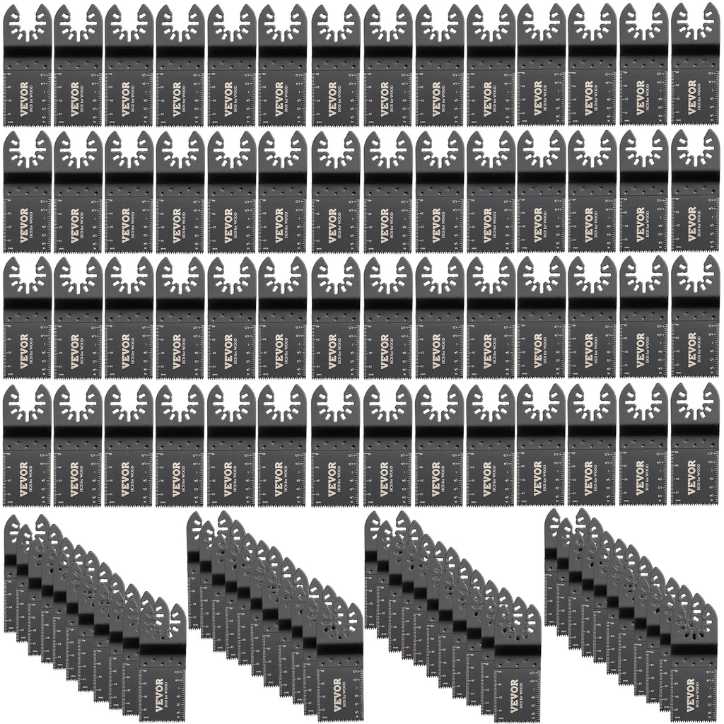 100Pcs Oscillating Saw Blades Kit - Cutter for Wood Metal Plastic