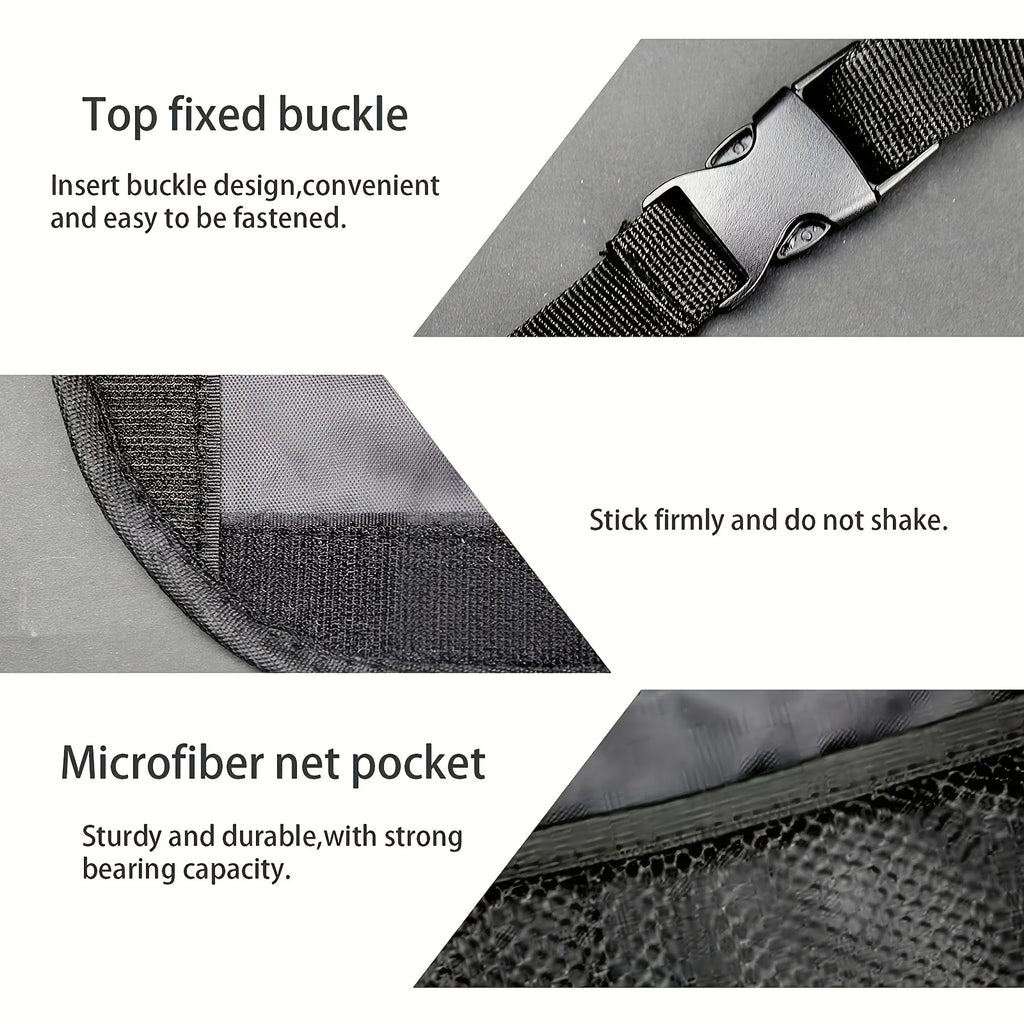 Oxford Cloth Seat Back Storage Bag with Mesh Pocket