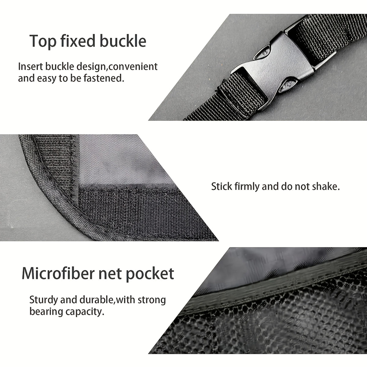Oxford Cloth Seat Back Storage Bag with Mesh Pocket
