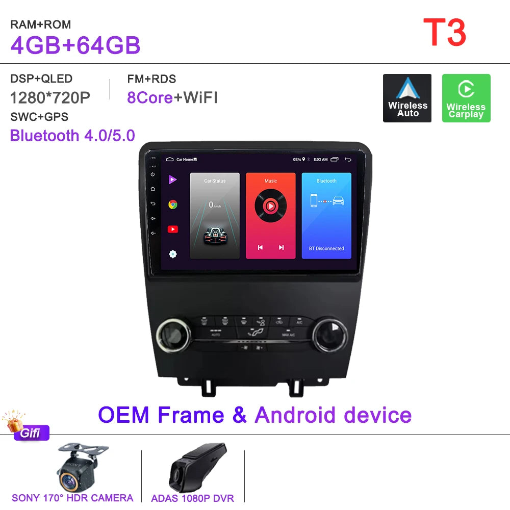 Ford Mustang 10-Inch Android CarPlay GPS Player (2010-2014) - image 18