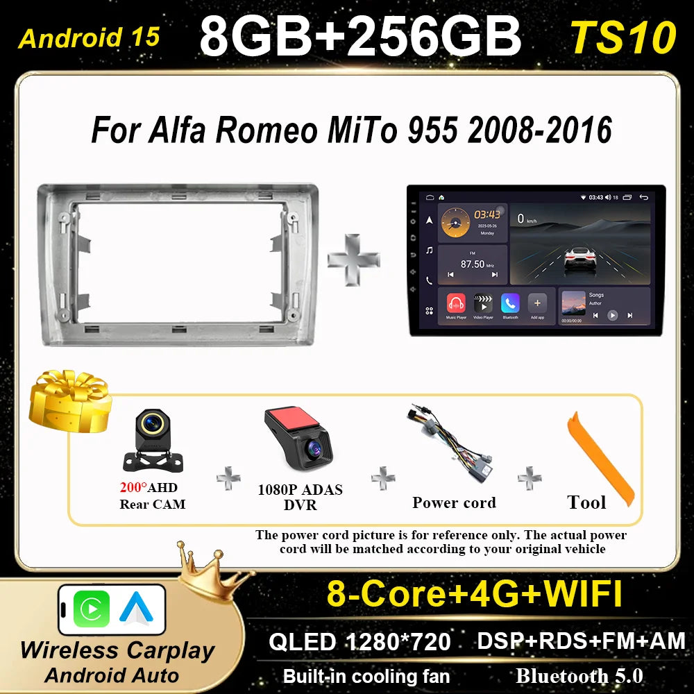 Android Car Stereo for Alfa Romeo MiTo 955 2008-2016 | CarPlay & GPS - image 7