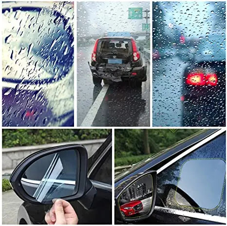 Rainproof Anti-Fog Film Pair for Car Side Mirrors and Windows