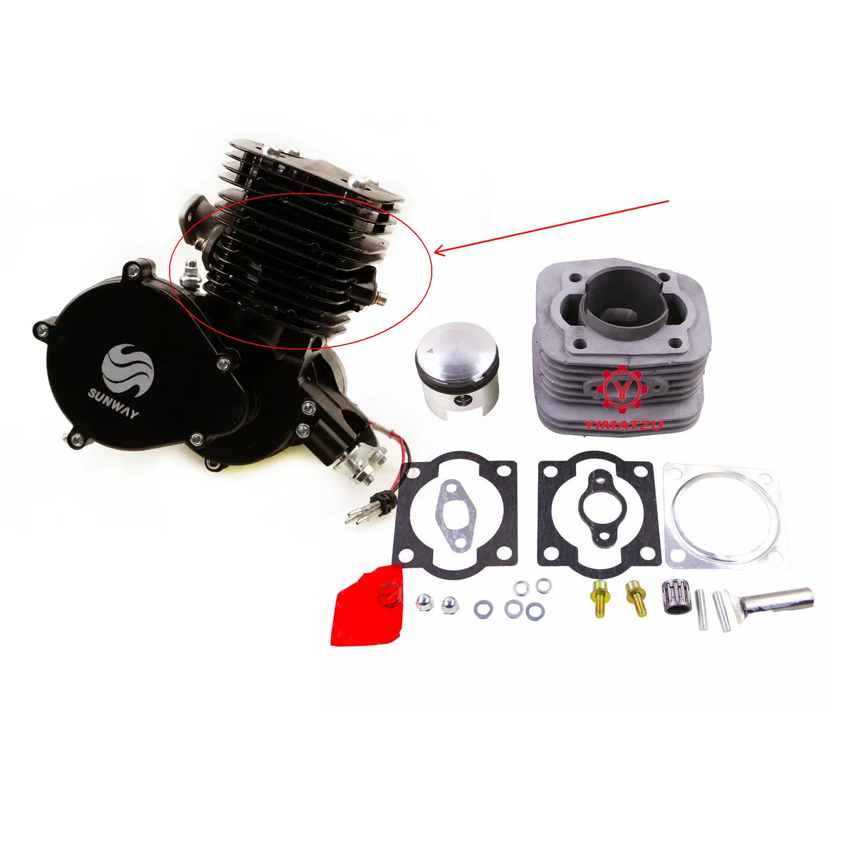 52mm Piston Set for 110cc Bicycle and Small Engines
