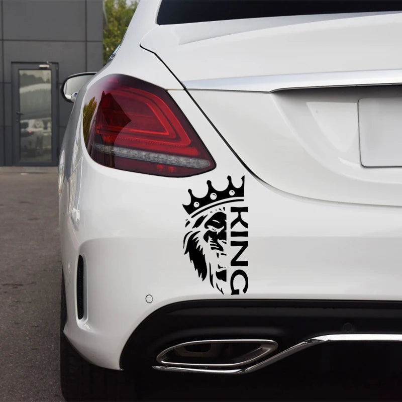 Lion With Crown Die-Cut Vinyl Sticker for Car Bumper and Laptop - view 8