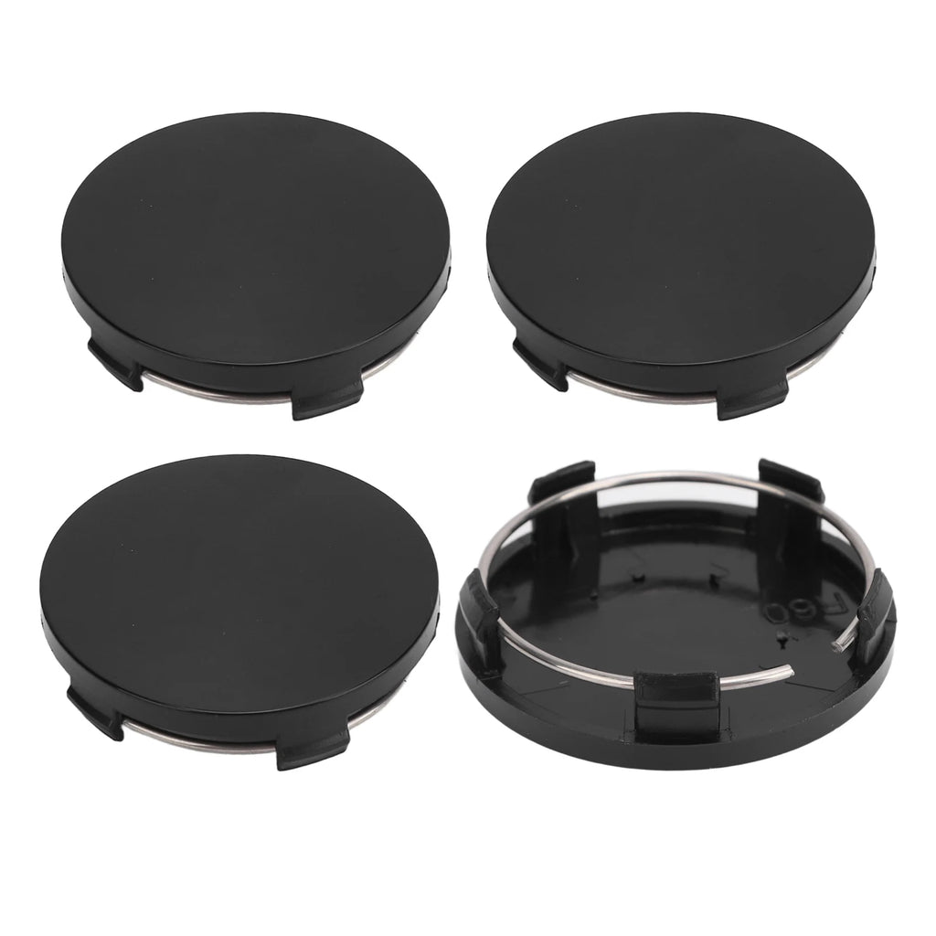 60mm Universal Wheel Center Caps with Iron Ring, 4-Pack - image 11