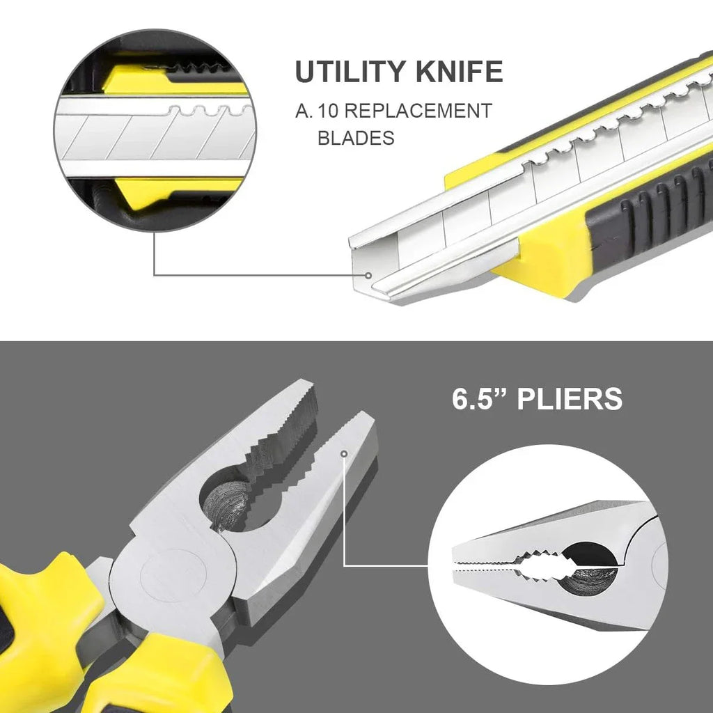 8/9/12/13Pcs Household Tool Set – Repair Kit with Screwdriver & Hammer - image 4