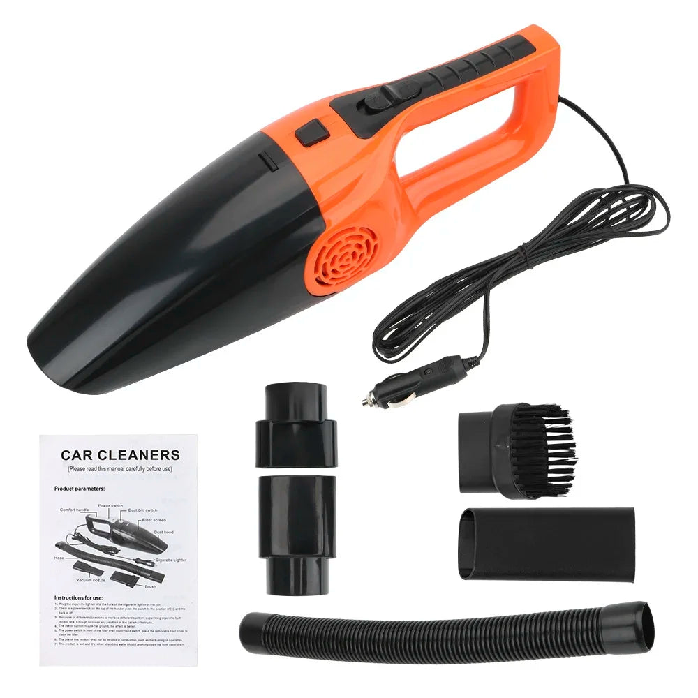 Car Vacuum Cleaner Portable Wet and Dry Dual-Use Handheld Mini High Suction 12V 120W