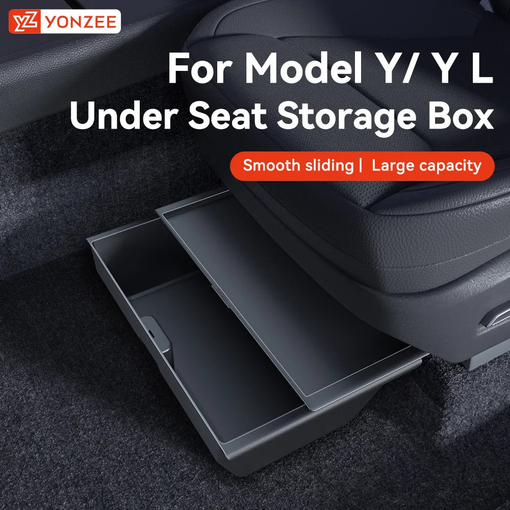 Under Seat Storage Drawer for Tesla Model Y Juniper 2025-2026