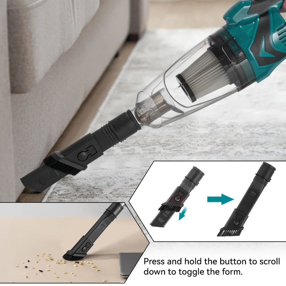 Cordless Handheld Vacuum 10kPa – Car & Home, Makita 18V Battery - image 6