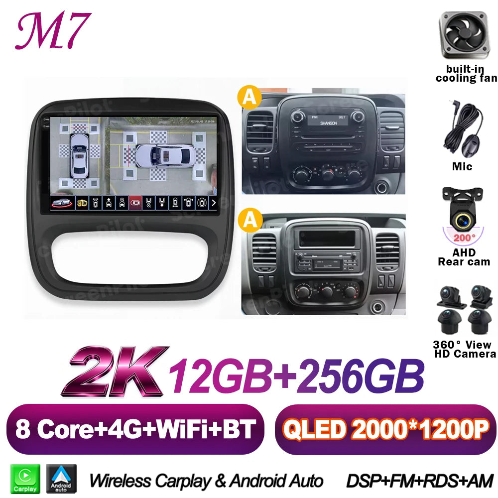 9-Inch Android Touchscreen Car Radio for Renault Trafic & Opel Vivaro - image 17