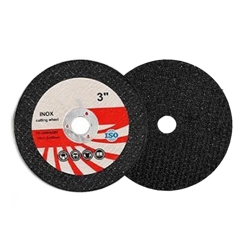10-Pack 3-Inch Cutting Discs For Angle Grinder, 75mm X 1.2mm X 10mm Resin Fiber Wheels For Metal Steel Stainless Iron