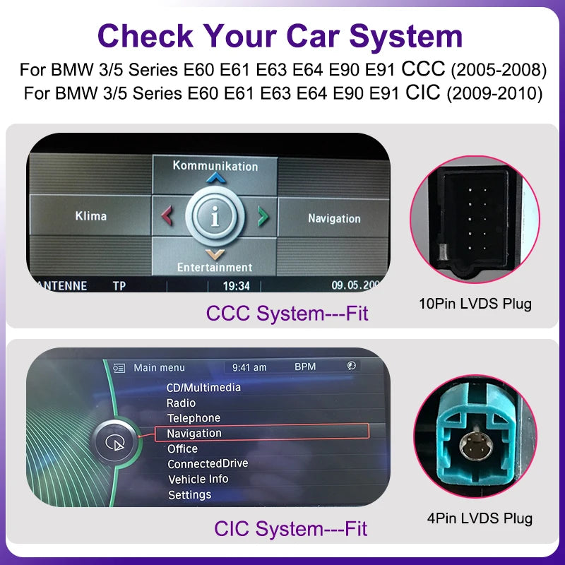 8.8" Wireless CarPlay & Android Auto Display for BMW Models - image 3