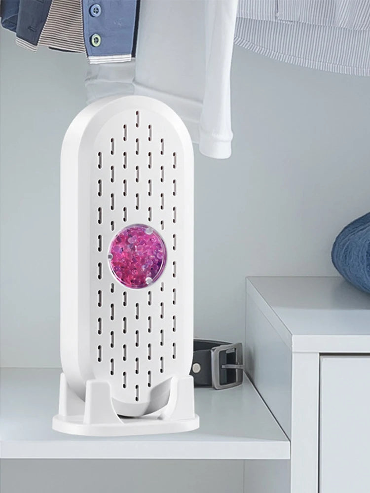 USB mini dehumidifier, reusable moisture absorber for wardrobes and cabinets
