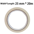 20m/50m Masking Tape White Writable Sealing Self Adhesive Tape Waterproof for Art Painting Sketch Car DIY Paper School Supplies