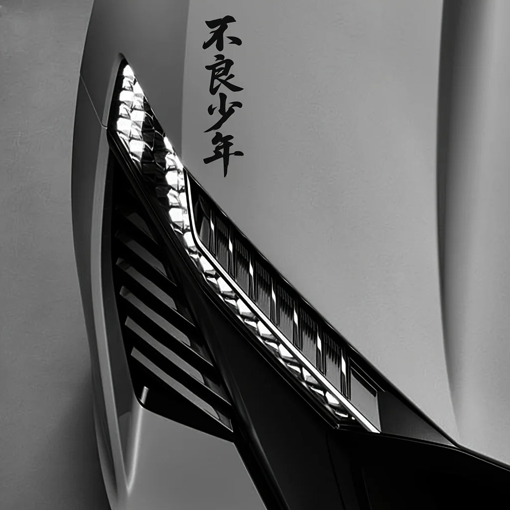 2pc Japanese Calligraphy PVC Decals for Car, Helmet and Truck - view 7