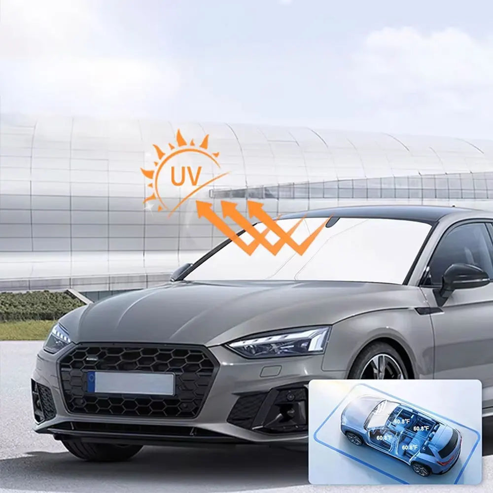 Car Windshield Sun Shade Blocks UV Ray Reflector Auto Window Sun Shade Visor Shield Cover Protector Foldable Parasol