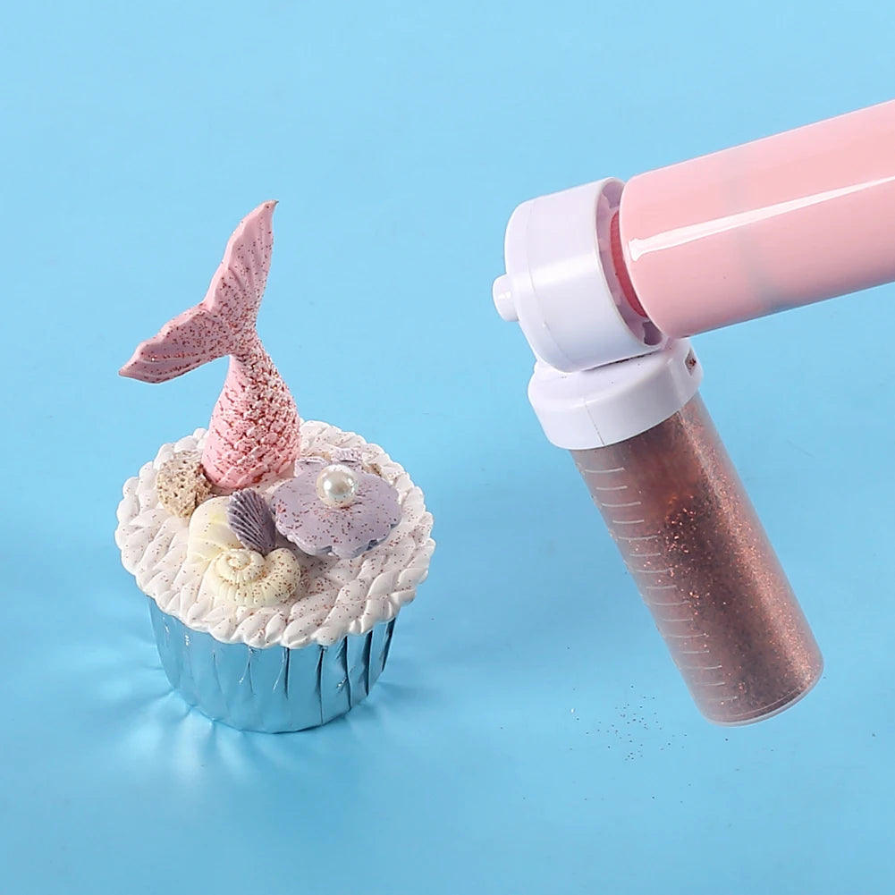 Manual Airbrush Kit For Cake Decorating DIY Baking Spray Tool Cupcake Cookies Desserts