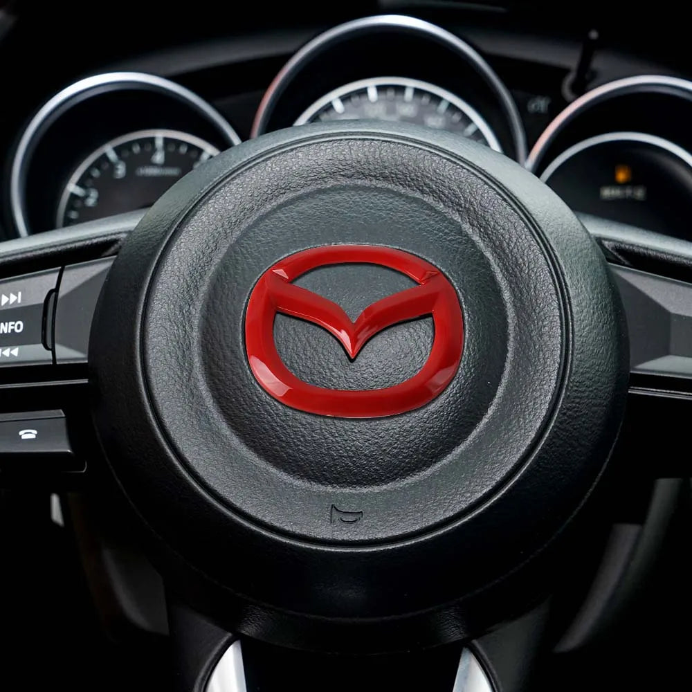 Steering Wheel Center Cover Sticker for 2 3 5 6 CX Series