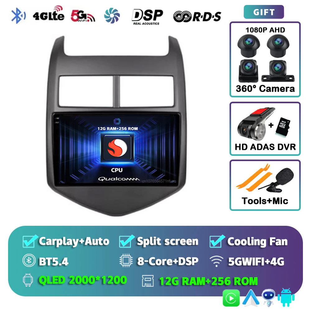 9-Inch CarPlay & Android Auto Radio for Chevy Aveo/Sonic (2011-2015) - image 36