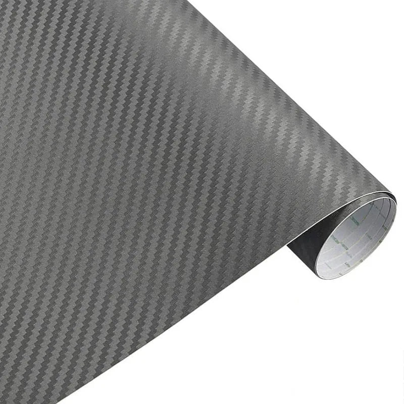 3D Grey Carbon Fiber Vinyl Wrap Roll – Self-Adhesive Air Release - image 6