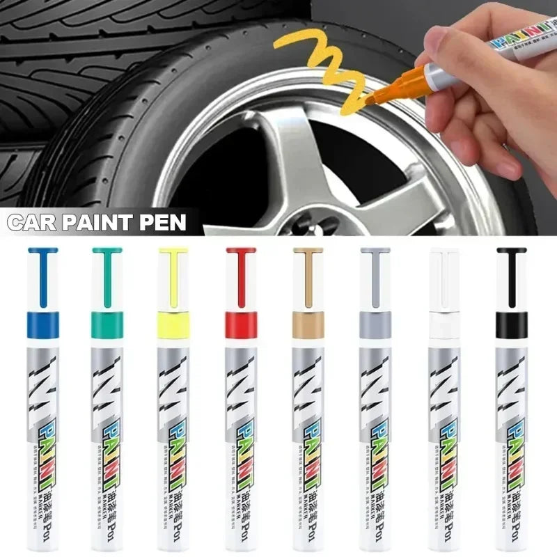 Car Touch-Up Paint Pen with Tire Tread Marker