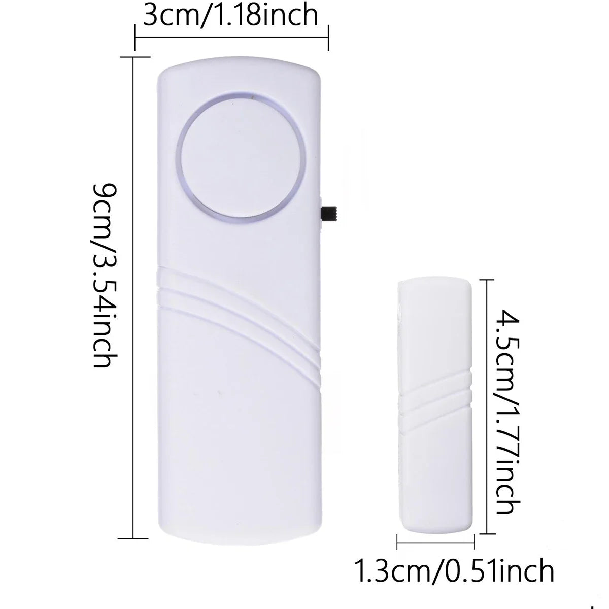 2-Piece Wireless Door & Window Magnetic Alarm Sensor Set