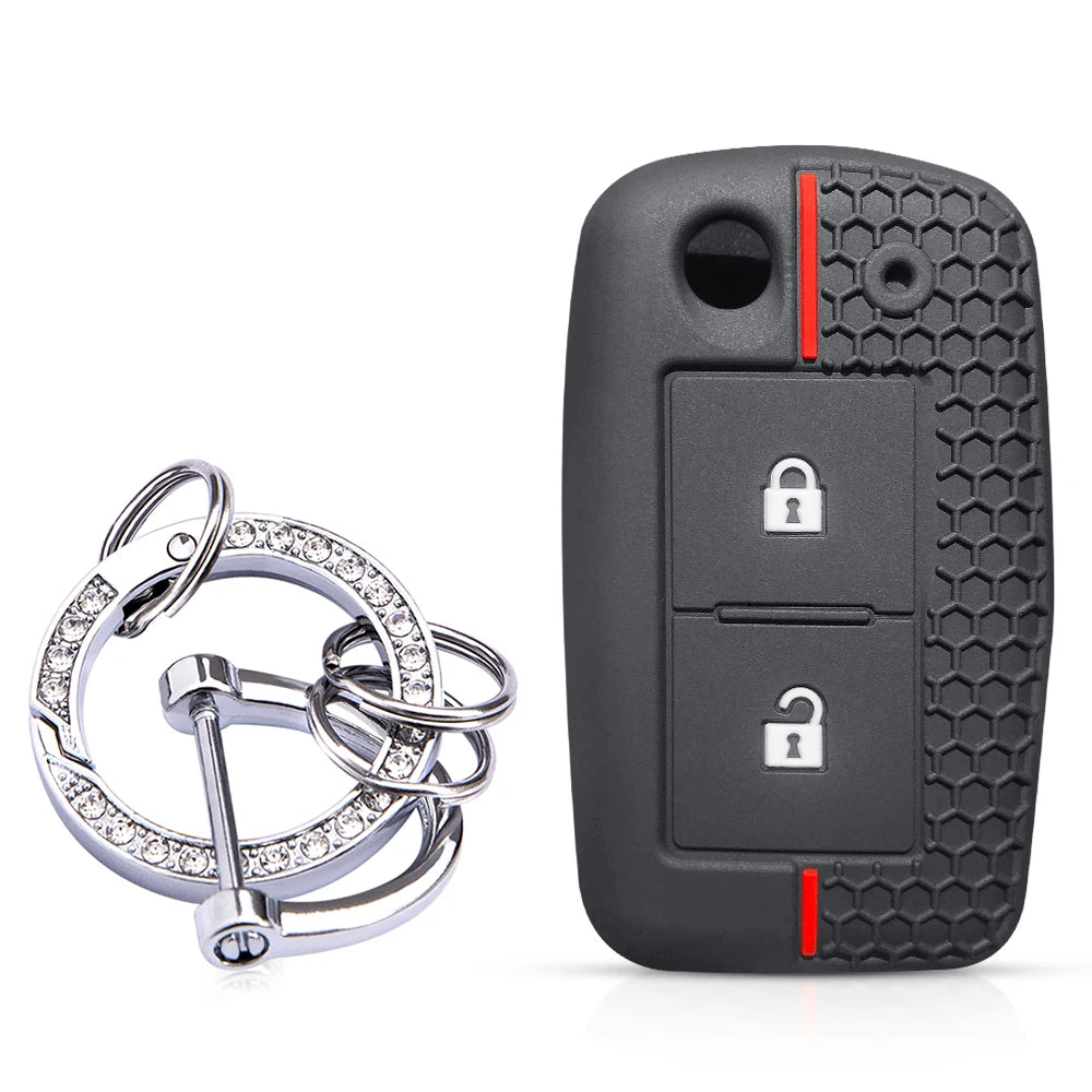 for Mitsubishi TRITON 2024 2025 silicone remote car key fob cover case key holder keychain accessories keyring shell