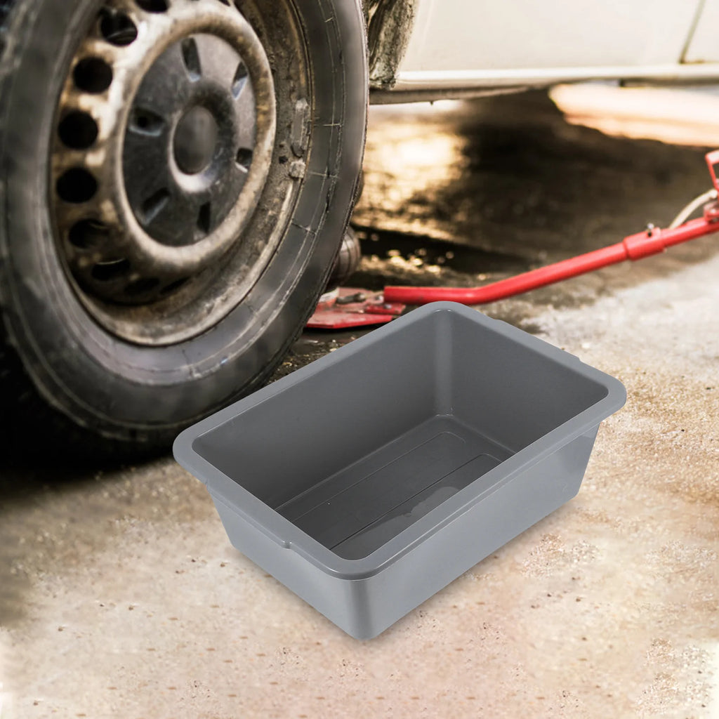 Extra Thick Plastic Engine Oil Drain Pan Durable Reliable Automotive Fluid Drain Pan Prevents Pollution Versatile Capacity